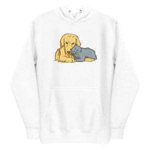 Dog and Cat Love Hoodie