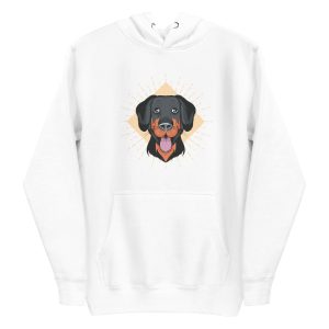 unisex-premium-pullover-hoodie-white-front-6a662f35bcd0f.jpg Funny Dog Face Hoodie