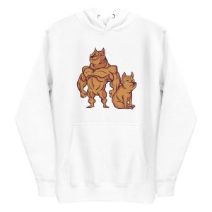 unisex-premium-pullover-hoodie-white-front-6a662f7f32b23.jpg Muscular Dog Hoodie