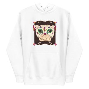 Sugar Skull Pug Hoodie