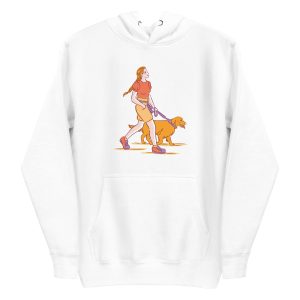 unisex-premium-pullover-hoodie-white-front-6a6ba346bda10.jpg Walking Dog Hoodie