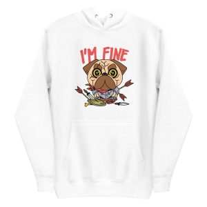 unisex-premium-pullover-hoodie-white-front-6a6bba06ebd9d.jpg Warrior Pug Hoodie