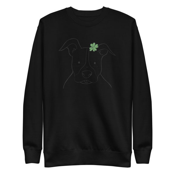 unisex-premium-sweatshirt-black-front-6a65a14d06ae1.jpg Doodle Pitbull Sweatshirt