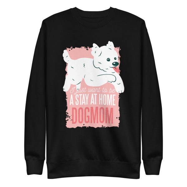 unisex-premium-sweatshirt-black-front-6a65a3e12ab6b.jpg Dog Mom Sweatshirt