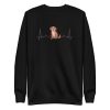 unisex-premium-sweatshirt-black-front-6a65b22e2b352.jpg Heartbeat Puppy Sweatshirt