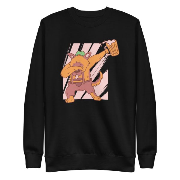 unisex-premium-sweatshirt-black-front-6a65b47c11089.jpg German Shepherd Dabbing Sweatshirt