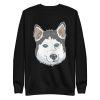 unisex-premium-sweatshirt-black-front-6a662573d0644.jpg Husky Dog Sweatshirt