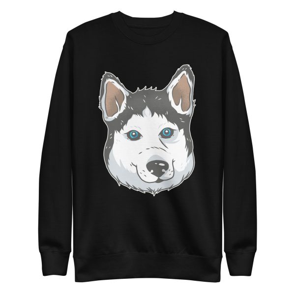 unisex-premium-sweatshirt-black-front-6a662573d0644.jpg Husky Dog Sweatshirt