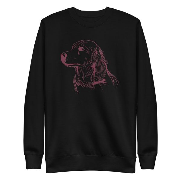 unisex-premium-sweatshirt-black-front-6a66298b05a88.jpg Golden Retriever Dog Sweatshirt
