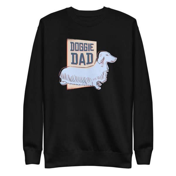 unisex-premium-sweatshirt-black-front-6a6634cc8f0b3.jpg Doggie Dad Sweatshirt