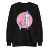 unisex-premium-sweatshirt-black-front-6a6ba2fc0a2b9.jpg Woman and Dog Sweatshirt
