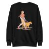 unisex-premium-sweatshirt-black-front-6a6ba35090100.jpg Walking Dog Sweatshirt