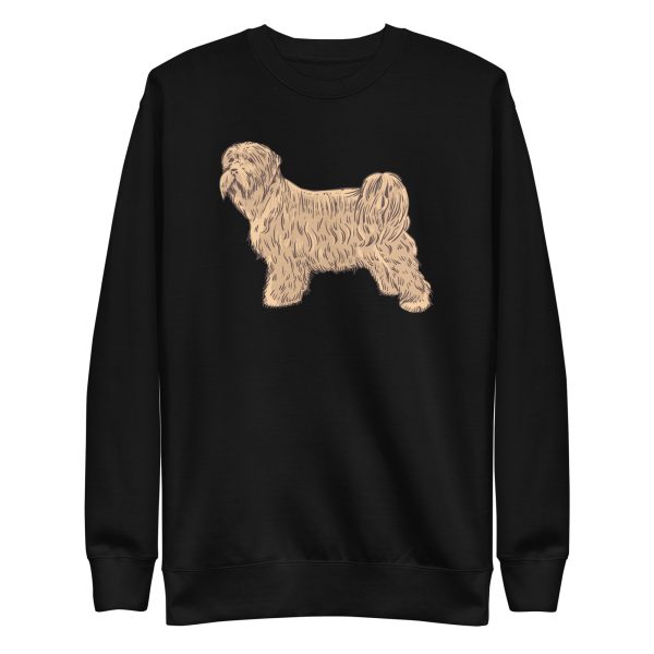 unisex-premium-sweatshirt-black-front-6a6ba39508559.jpg Terrier Dog Hand Drawn Sweatshirt