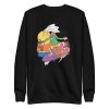 unisex-premium-sweatshirt-black-front-6a6ba3d66fa34.jpg Surfer Guy Dog Sweatshirt