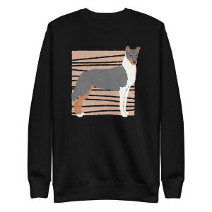 unisex-premium-sweatshirt-black-front-6a6bb26444623.jpg Smooth Collie Sweatshirt