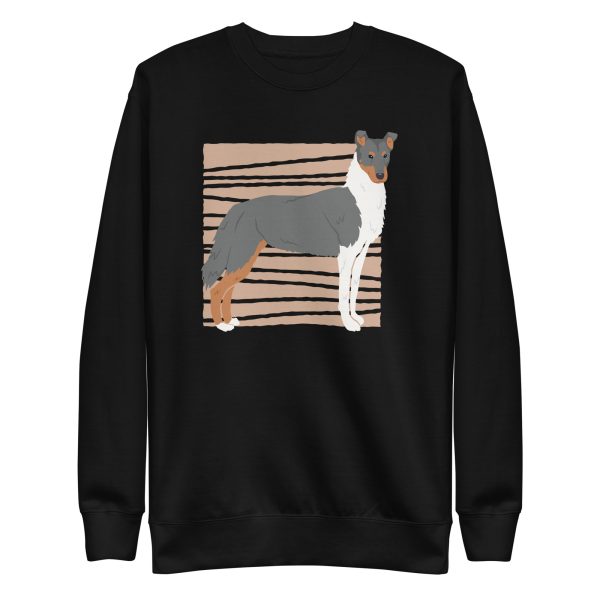 unisex-premium-sweatshirt-black-front-6a6bb26444623.jpg Smooth Collie Sweatshirt