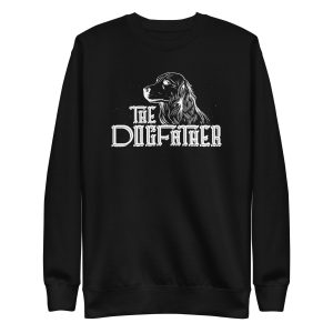 unisex-premium-sweatshirt-black-front-6a6bbf33e8d84.jpg The Dogfather Sweatshirt