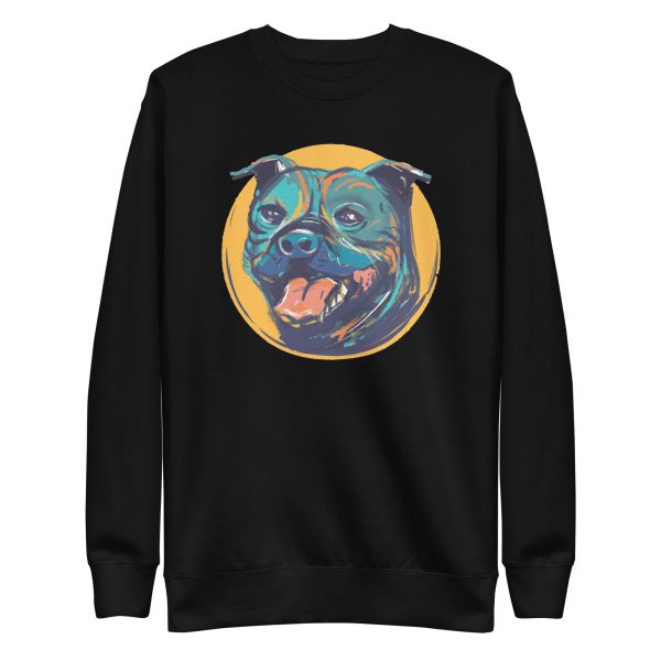 unisex-premium-sweatshirt-black-front-6a6bc0929790e.jpg Staffordshire Bull Terrier Sweatshirt