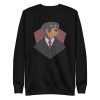 unisex-premium-sweatshirt-black-front-6a6bc2948241b.jpg Suited Dog Sweatshirt