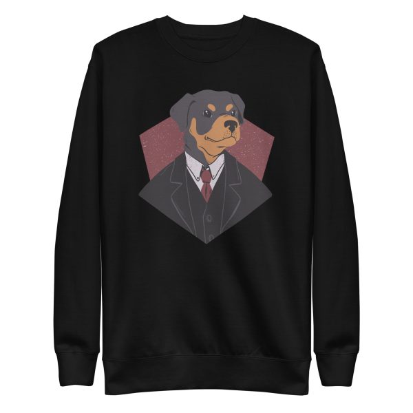 unisex-premium-sweatshirt-black-front-6a6bc2948241b.jpg Suited Dog Sweatshirt