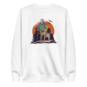 unisex-premium-sweatshirt-white-front-6a659cd52a55d.jpg Hiking Forest Sweatshirt