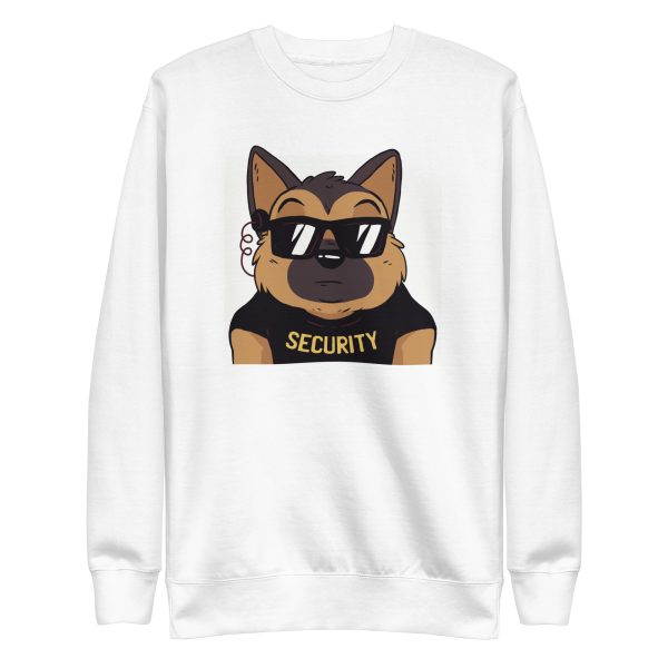 unisex-premium-sweatshirt-white-front-6a659d3974163.jpg German Shepherd Security Sweatshirt