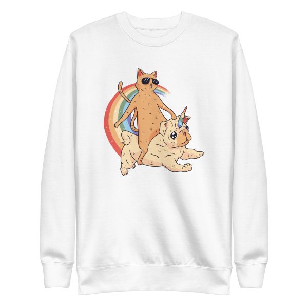 Cat Riding Unidog Sweatshirt