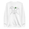unisex-premium-sweatshirt-white-front-6a65a14d04edf.jpg Doodle Pitbull Sweatshirt