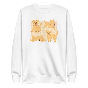 unisex-premium-sweatshirt-white-front-6a65a2b81860e.jpg Morkie Poses Sweatshirt