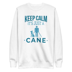 unisex-premium-sweatshirt-white-front-6a65a7eb92cef.jpg Just A Cane Sweatshirt