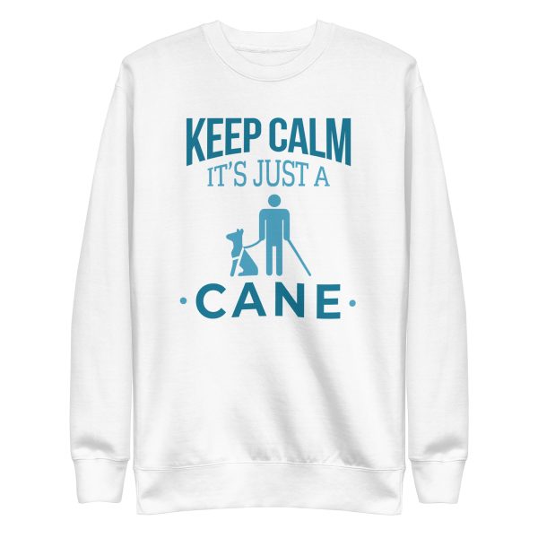 unisex-premium-sweatshirt-white-front-6a65a7eb92cef.jpg Just A Cane Sweatshirt