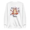 unisex-premium-sweatshirt-white-front-6a662e7a46382.jpg Gamer Dog Meditating Sweatshirt
