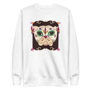 Sugar Skull Pug Sweatshirt