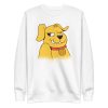 unisex-premium-sweatshirt-white-front-6a6ba25af1c01.jpg Yellow Dog Sweatshirt
