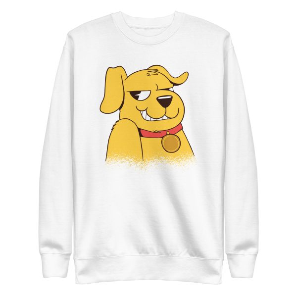 unisex-premium-sweatshirt-white-front-6a6ba25af1c01.jpg Yellow Dog Sweatshirt