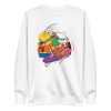 unisex-premium-sweatshirt-white-front-6a6ba3d66e26b.jpg Surfer Guy Dog Sweatshirt