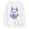 unisex-premium-sweatshirt-white-front-6a6bb83b541b1.jpg White Shepherd Sweatshirt