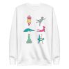 unisex-premium-sweatshirt-white-front-6a6bbfb7b3aa8.jpg Yoga Animals Sweatshirt