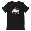 unisex-staple-t-shirt-black-front-6a65a1974388a.jpg English Bulldog Couple Love T-Shirt
