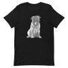 Pug Black and White T-Shirt