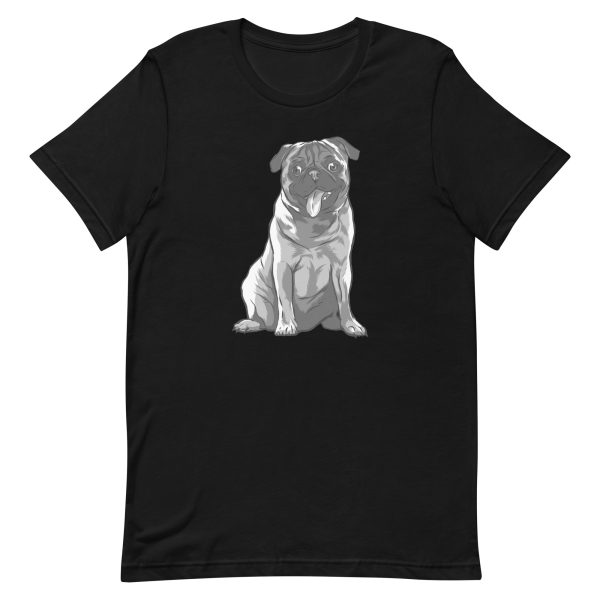 Pug Black and White T-Shirt