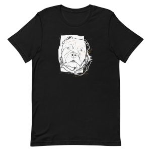 unisex-staple-t-shirt-black-front-6a65a52c8d904.jpg Pitbull Outline T-Shirt