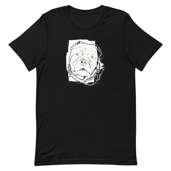 unisex-staple-t-shirt-black-front-6a65a52c8d904.jpg Pitbull Outline T-Shirt