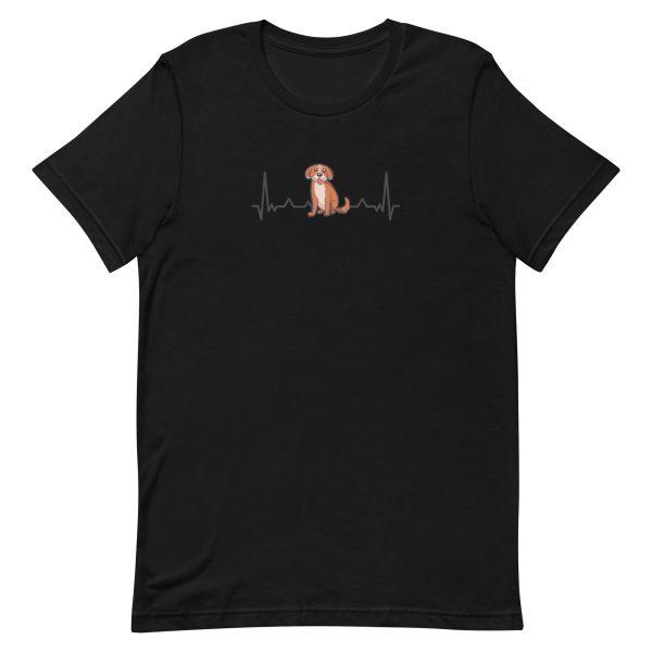 unisex-staple-t-shirt-black-front-6a65b2257d548.jpg Heartbeat Puppy T-Shirt