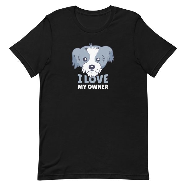 unisex-staple-t-shirt-black-front-6a65b308c02da.jpg I Love My Owner T-Shirt