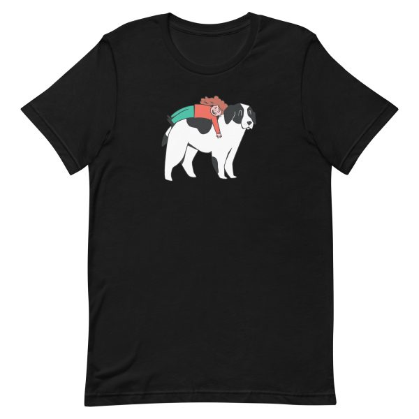 unisex-staple-t-shirt-black-front-6a662a7ac757e.jpg Girl and Dog T-Shirt