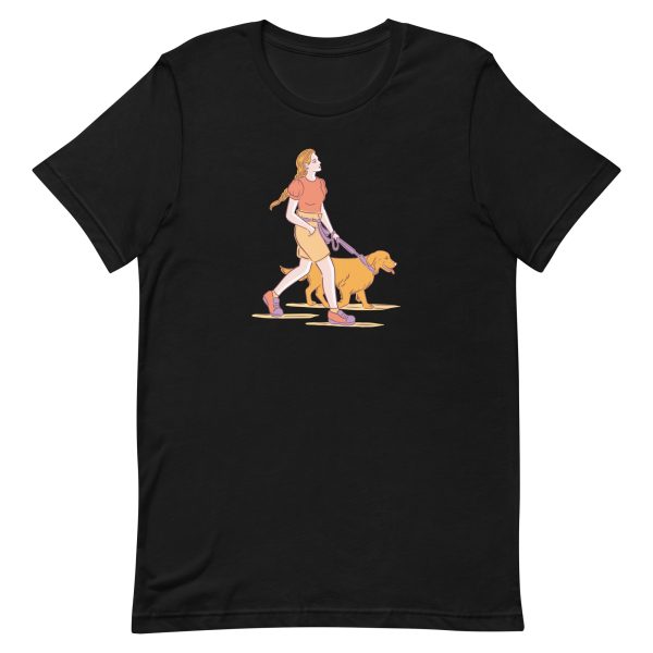 unisex-staple-t-shirt-black-front-6a6ba33d179cc.jpg Walking Dog T-Shirt