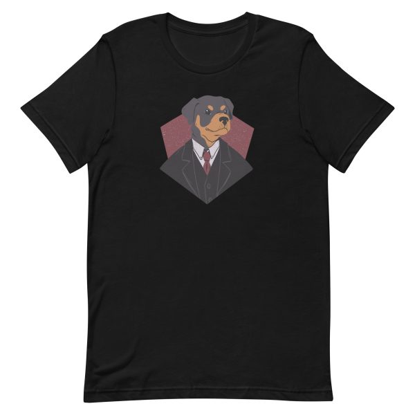 unisex-staple-t-shirt-black-front-6a6bc27f9b8e5.jpg Suited Dog T-Shirt