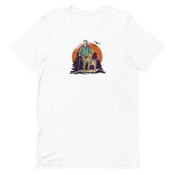 unisex-staple-t-shirt-white-front-6a659cb99e1a5.jpg Hiking Forest T-Shirt