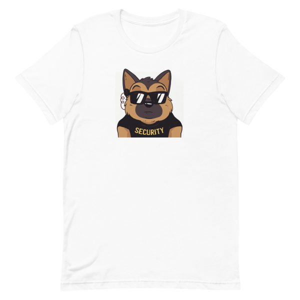 unisex-staple-t-shirt-white-front-6a659d685da6f.jpg German Shepherd Security T-Shirt